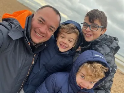 Kai Pyatt with his three sons
